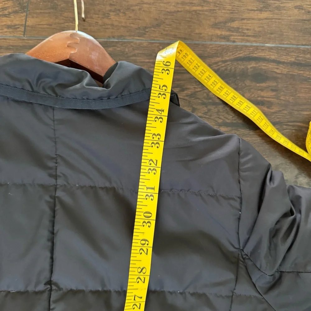 J. Crew Long Black Puffer Coat Womens Sz XS - Picture 9 of 11